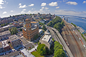 tacoma, clocktower, aerial, puget sound tacoma, clocktower, aerial, puget sound