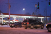 Snowy red light cameras in Tacoma